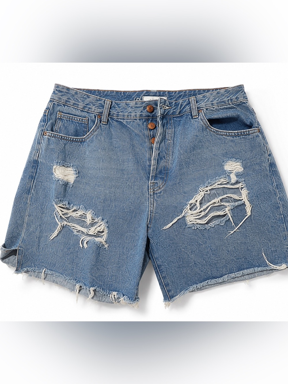 Aeropostale Light Blue Ripped Denim Cutoff Shorts